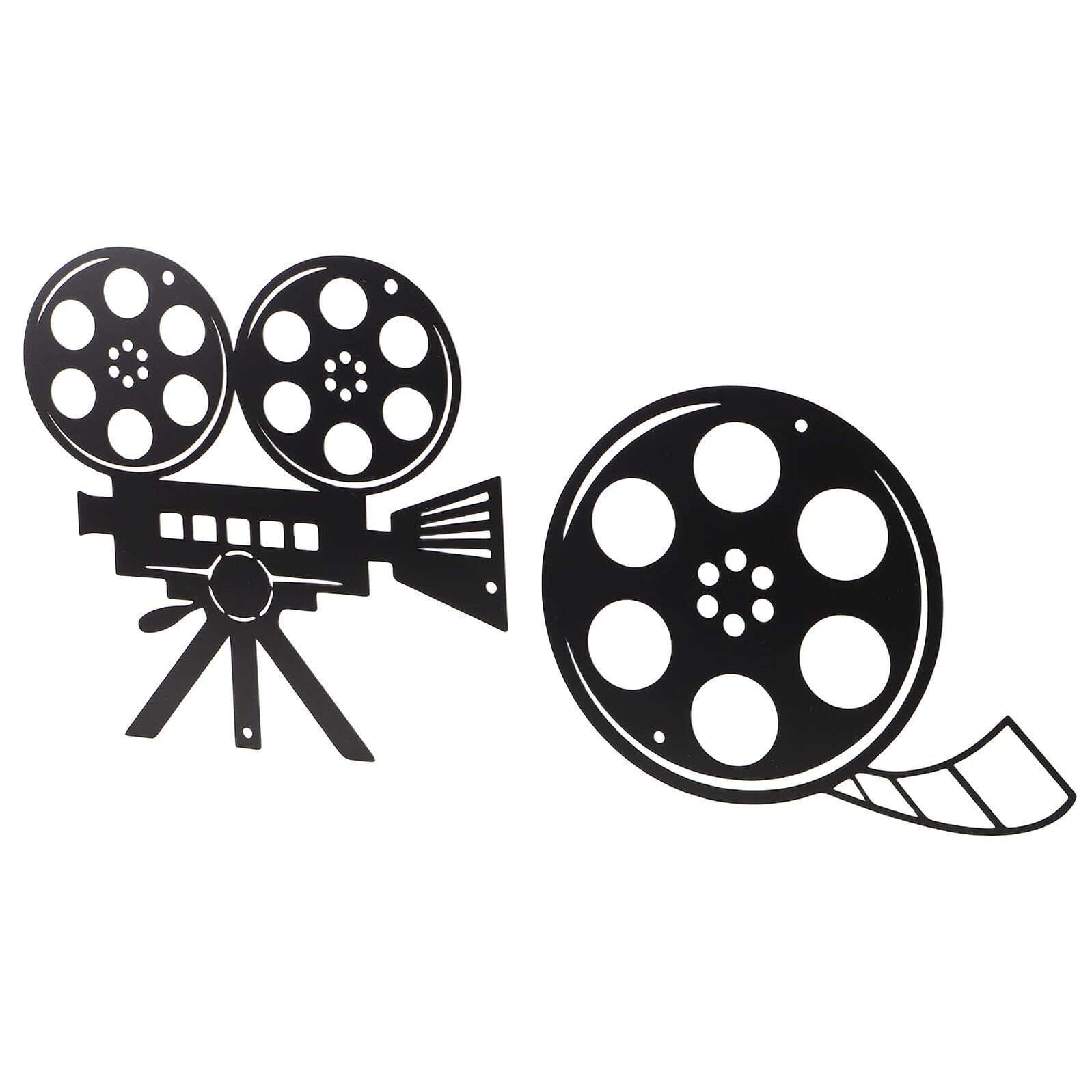 Bobines de film vintage en fer pour décorer un salon style cinéma retro à la maison