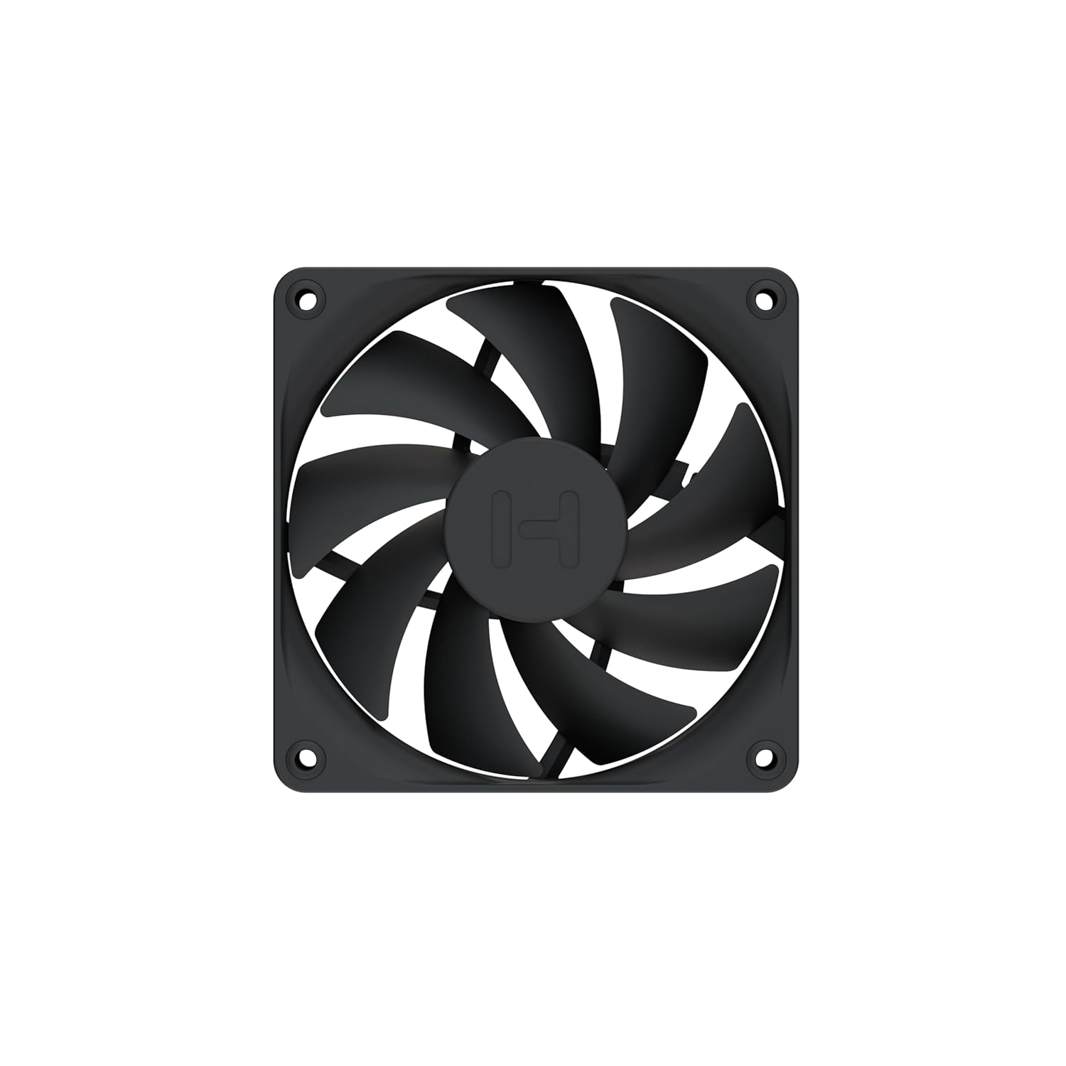 Hyte Flow FA12 120mm PC Case Fans 4-Pack, High Performance, Low Noise, 1500 RPM, 4-Pin PWM, Fluid Dynamic Bearing - Pitch Black