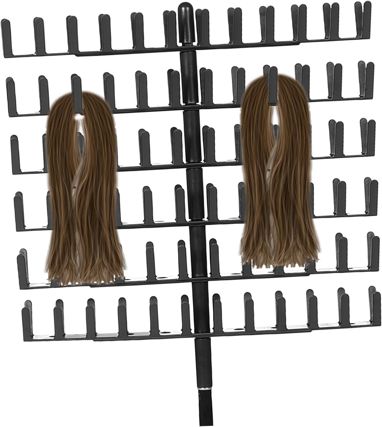 VICASKY Dreadlock Specialist Hair Braiding Rack Standing Braid Rack Stand Extendable Hair Extension Holder for Stylists