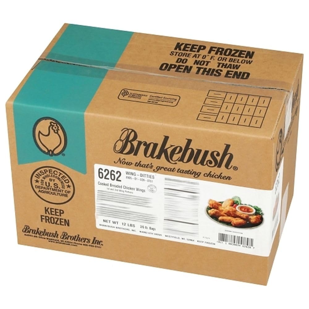 Wing Ditties Breaded Chicken Wingette, 12 Pound -- 1 each.