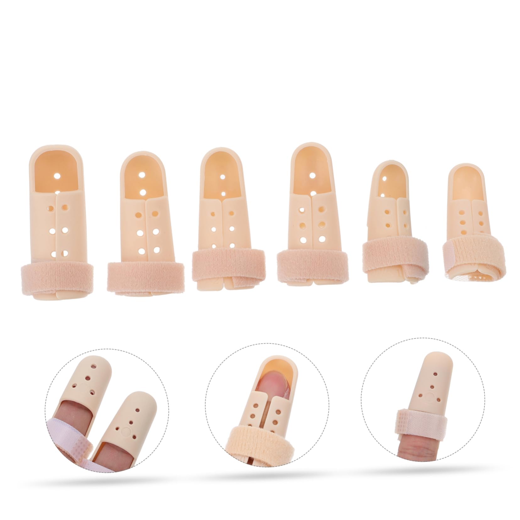 SAFIGLE 6 Pcs Splint Durable Thumb Guard for Straightening Easy to Wear for Relief and