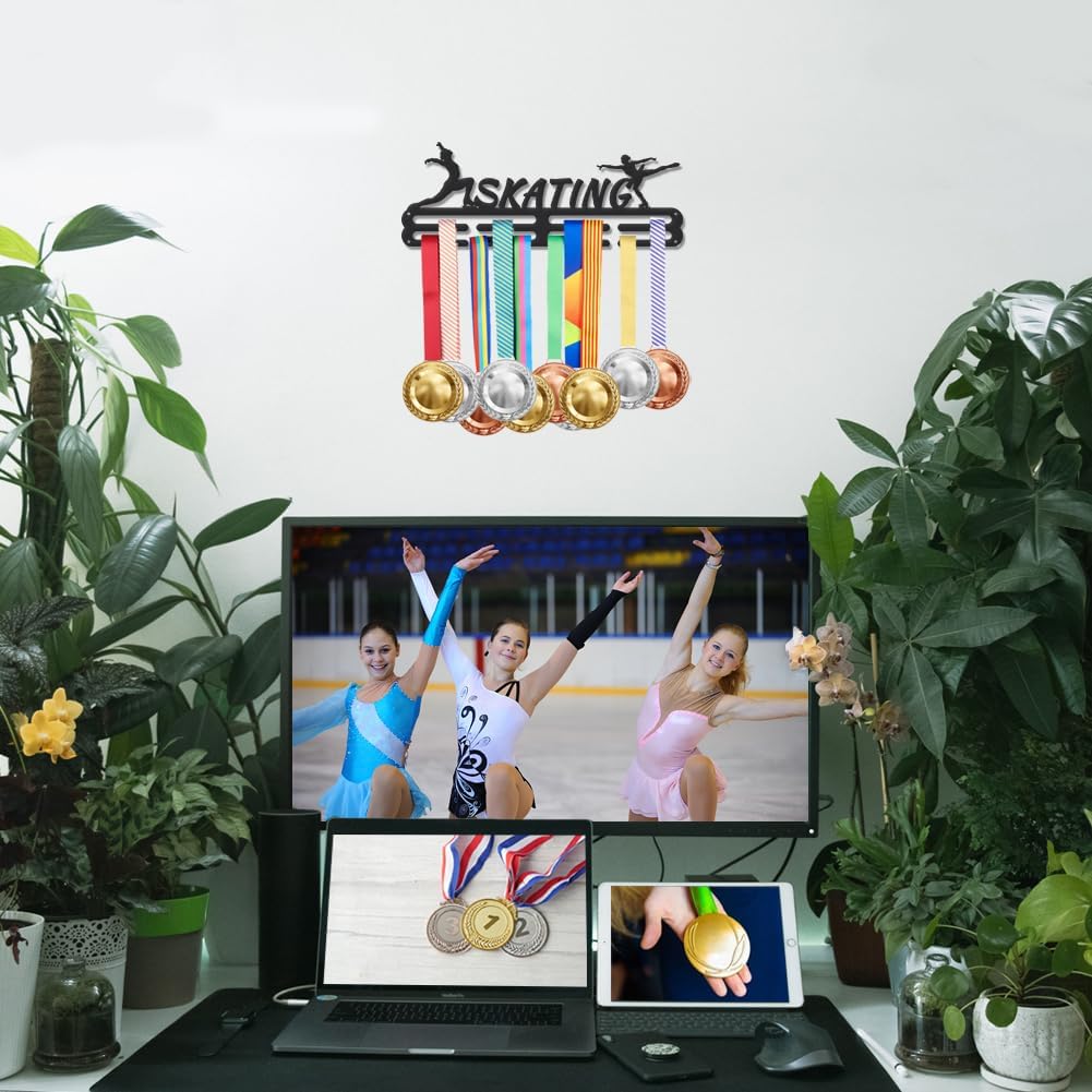 SUPERDANT Medal Hanger Display Sports Race Medals Holder Rack Sport Awards Ribbon Holder Personalised Medal Hangers Wall Mount Tiered Award Rack for Athletes