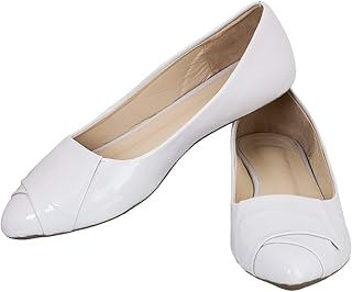 White leather flats womens Clearance
