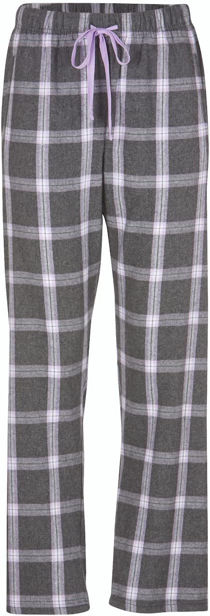 boxercraft Charcoal Lavender Tomb Women's Haley Flannel Pant -Xl