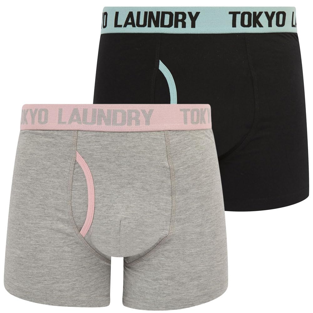 Tokyo Laundry Men's Abbots 2 Pack Boxer Shorts