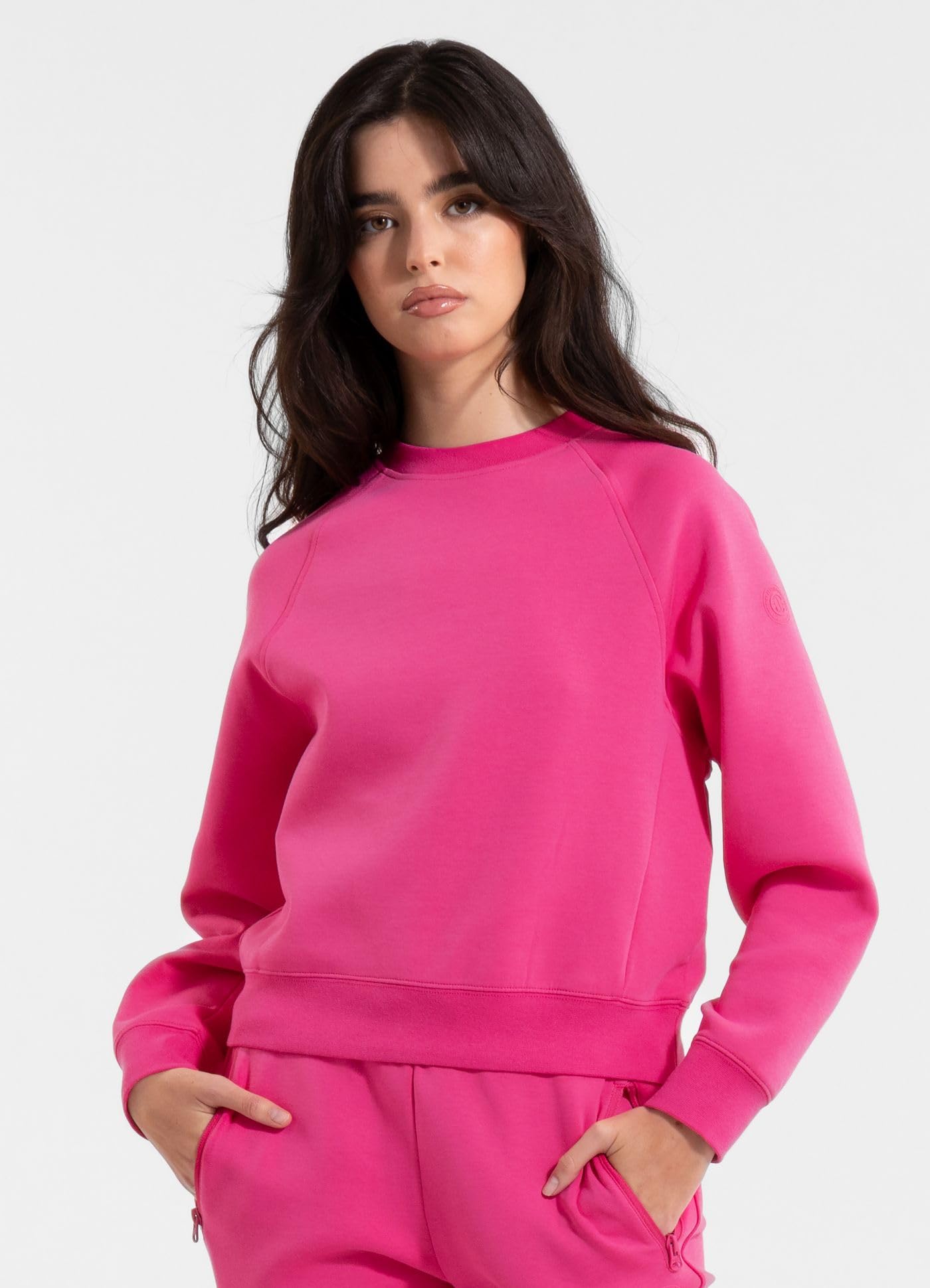 PITBULL - Bluza damska Crewneck Oversize Discovery, sweter damski, bluza z szorstką podszewką, damska bluza z długim rękawem, bluza damska
