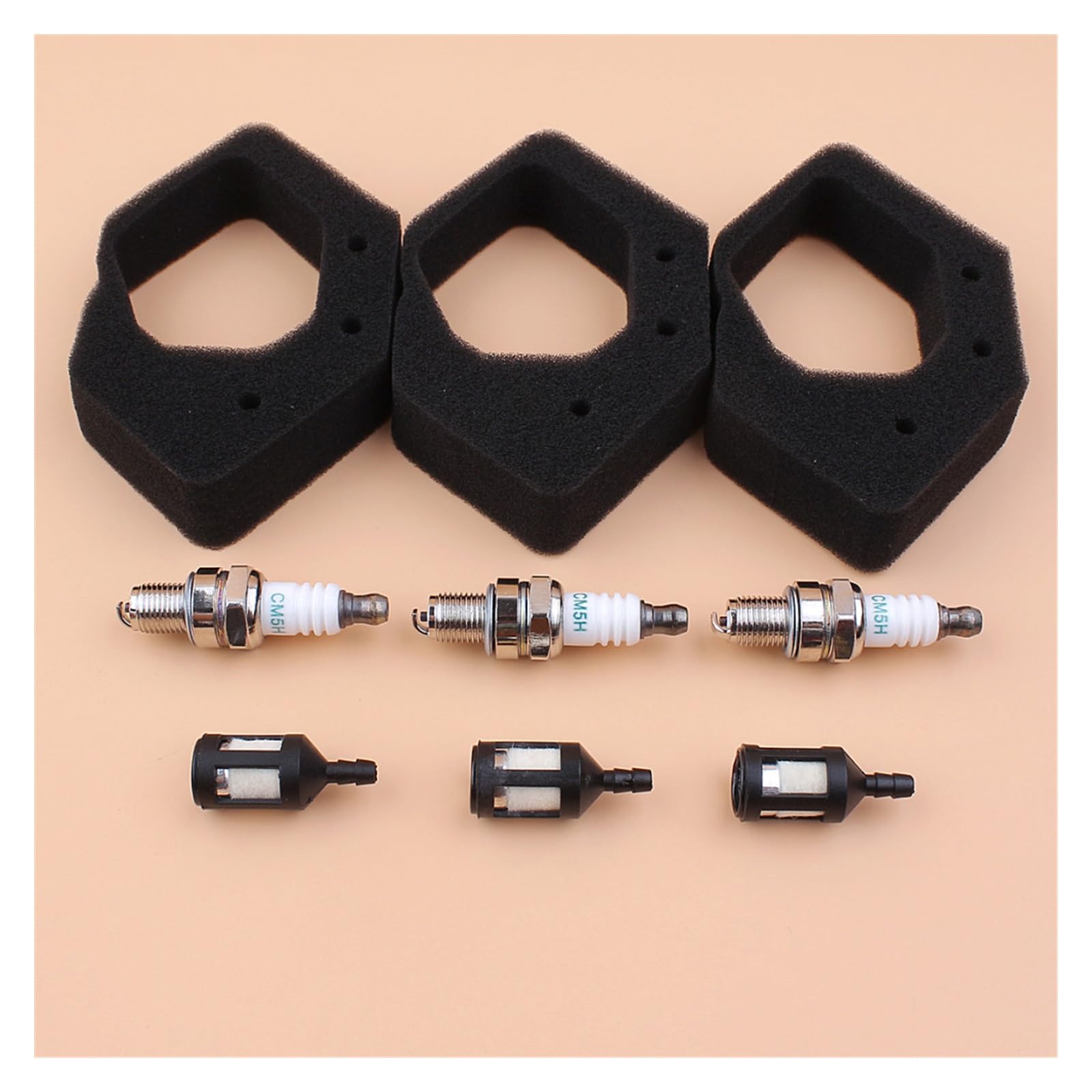 Filtros de Combustible de Filtro de Aire Kit de bujía for la bujía for GX25 GX25N GX25NT GX25T Mini Motor de Motor pequeño HHT25S Piezas de Cortador de Cepillo
