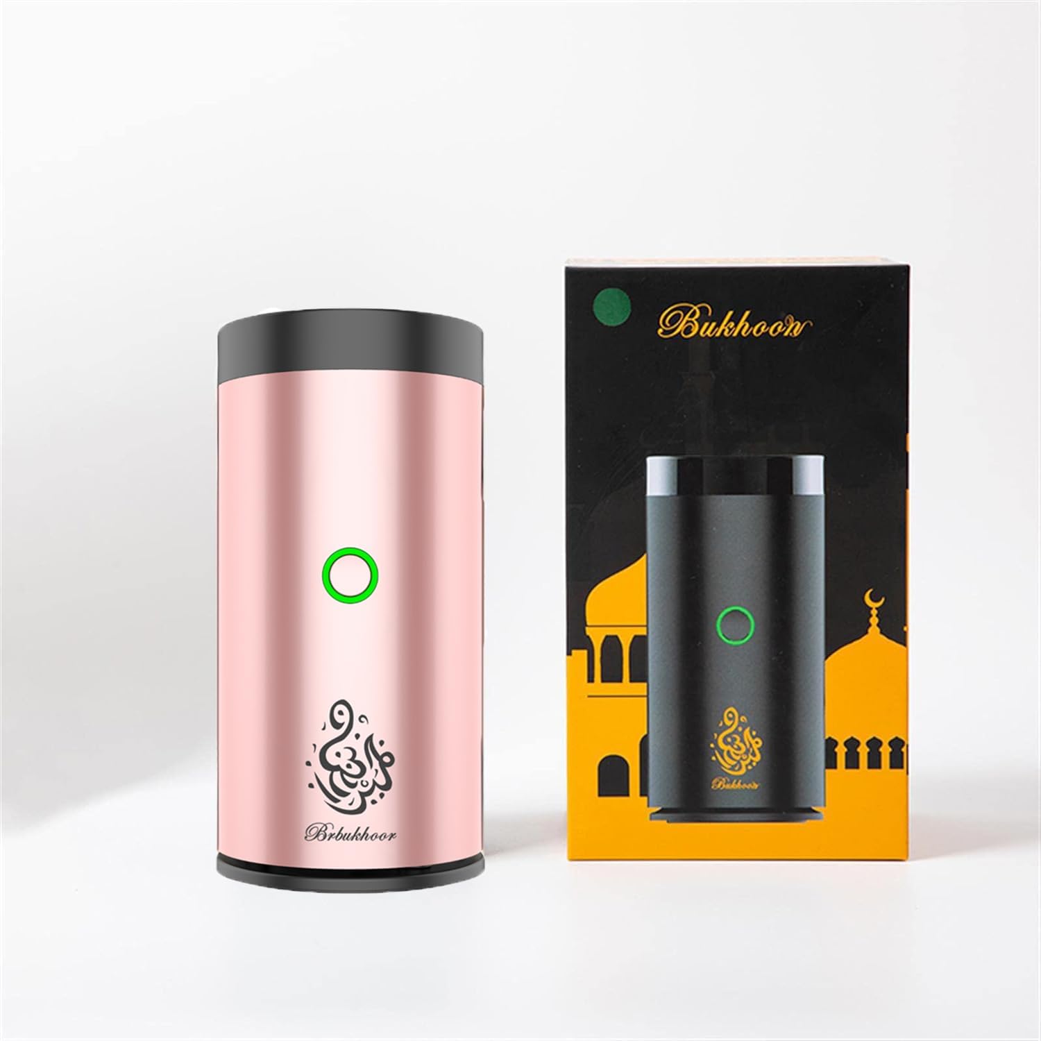 Luxury Arab Rechargeable Electric Car Incense Burner Bakhoor Mini USB Type-C Power Charge Car Insence Bukhoor Burner Holder Home Decor,B08 Rose Gold