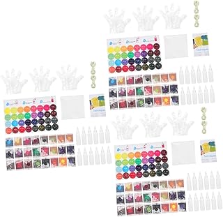 Abaodam 3 Sets tie dye Powder Permanent Dyeing Powder 24 Colors dye Packets tie dye Art kit Fabric dye Children's Place Girls Clothes Summer Camp Activities tie-dye Direct Green Mold