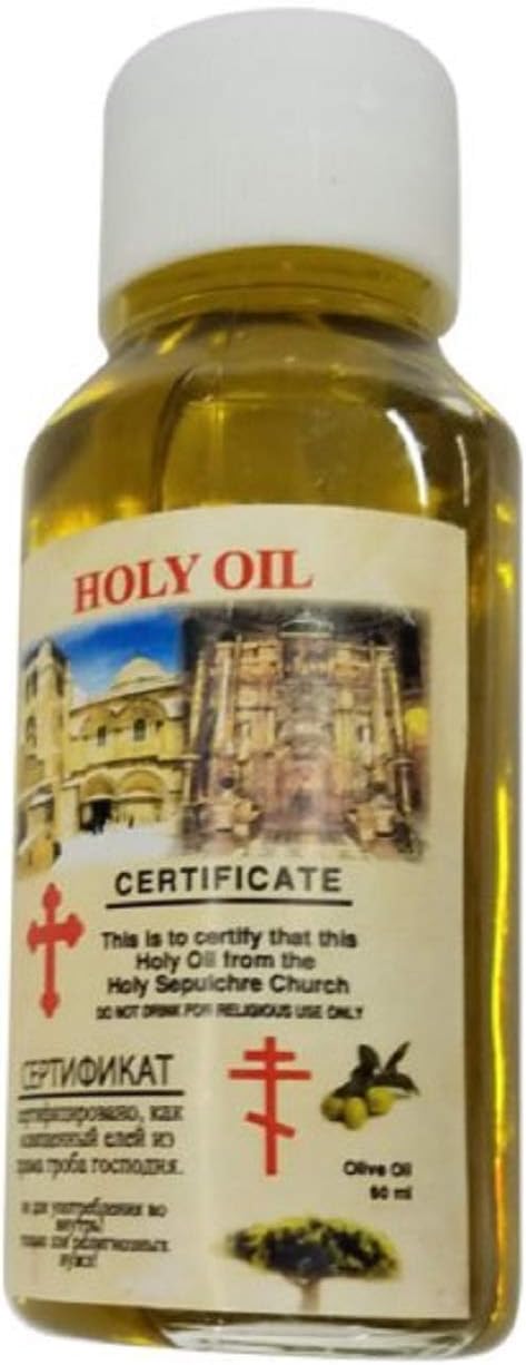 Bethlehem Gifts TM 60ml holy Land Anointing Oil Certificated Blessed Small Bottle from Jerusalem