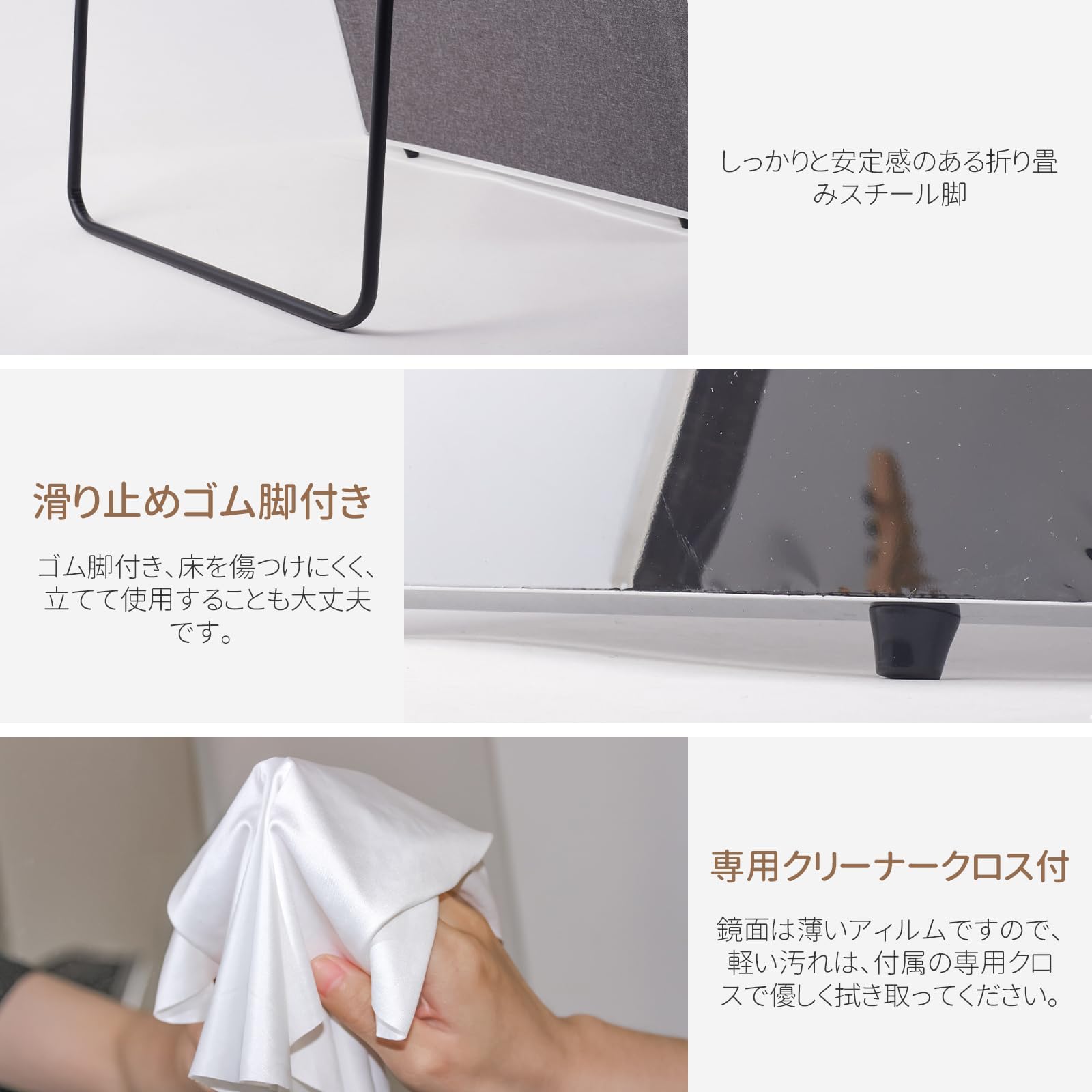 【美品】スタンドミラー 壁掛け出来る 割れない鏡 幅80x160cm 白色 2番 Amazon.co.jp: Lalaspace 割れない鏡 スタンドミラー 姿見鏡 全身