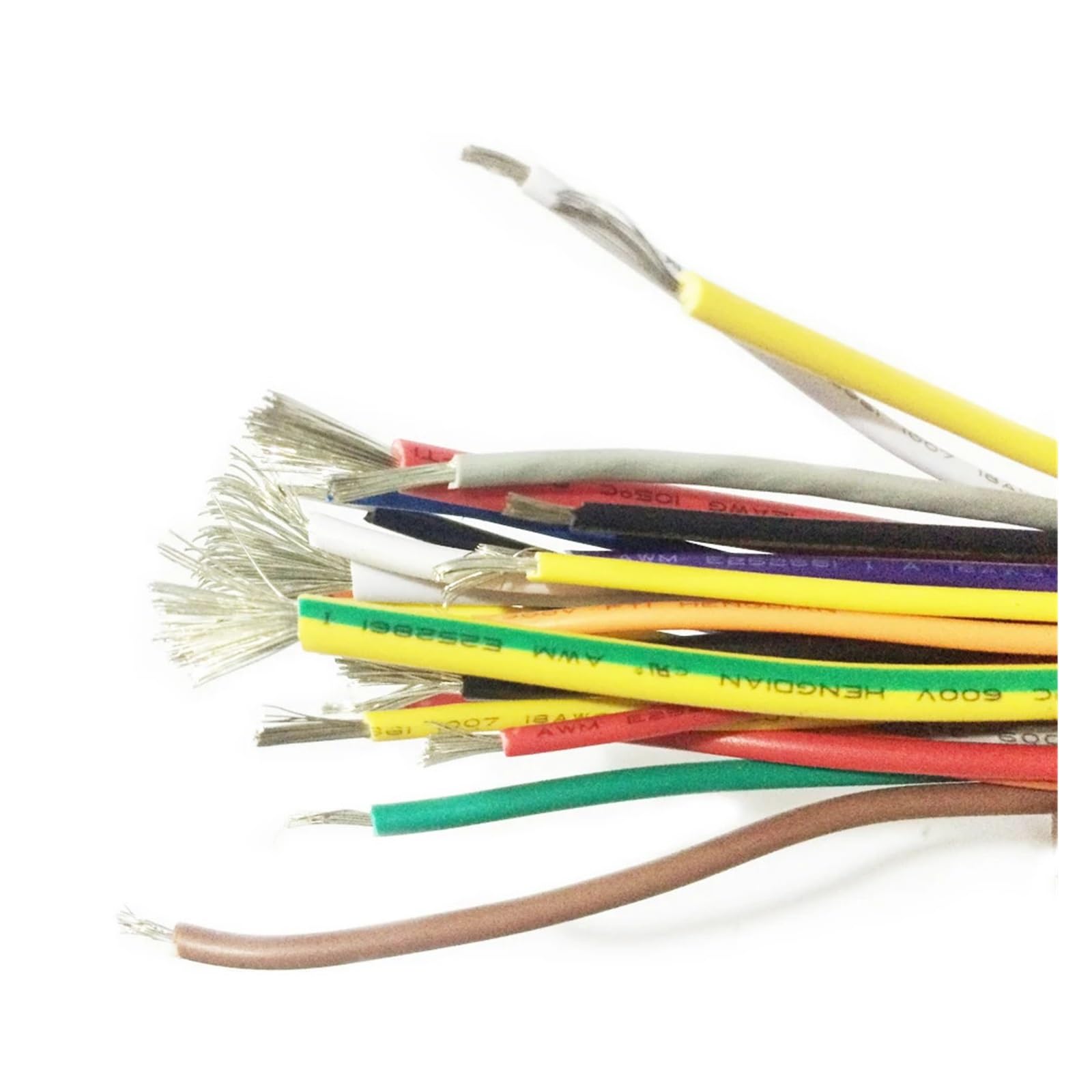 UL-Drähte und Kabel (PVC) Bestrahlungselektronenkabel UL1430 24AWG OD 1,4 mm Hochtemperaturleitung 300 V 105 Grad Amerikanisch geflochtenes Kupferkabel (Netzwerk, 30 m)