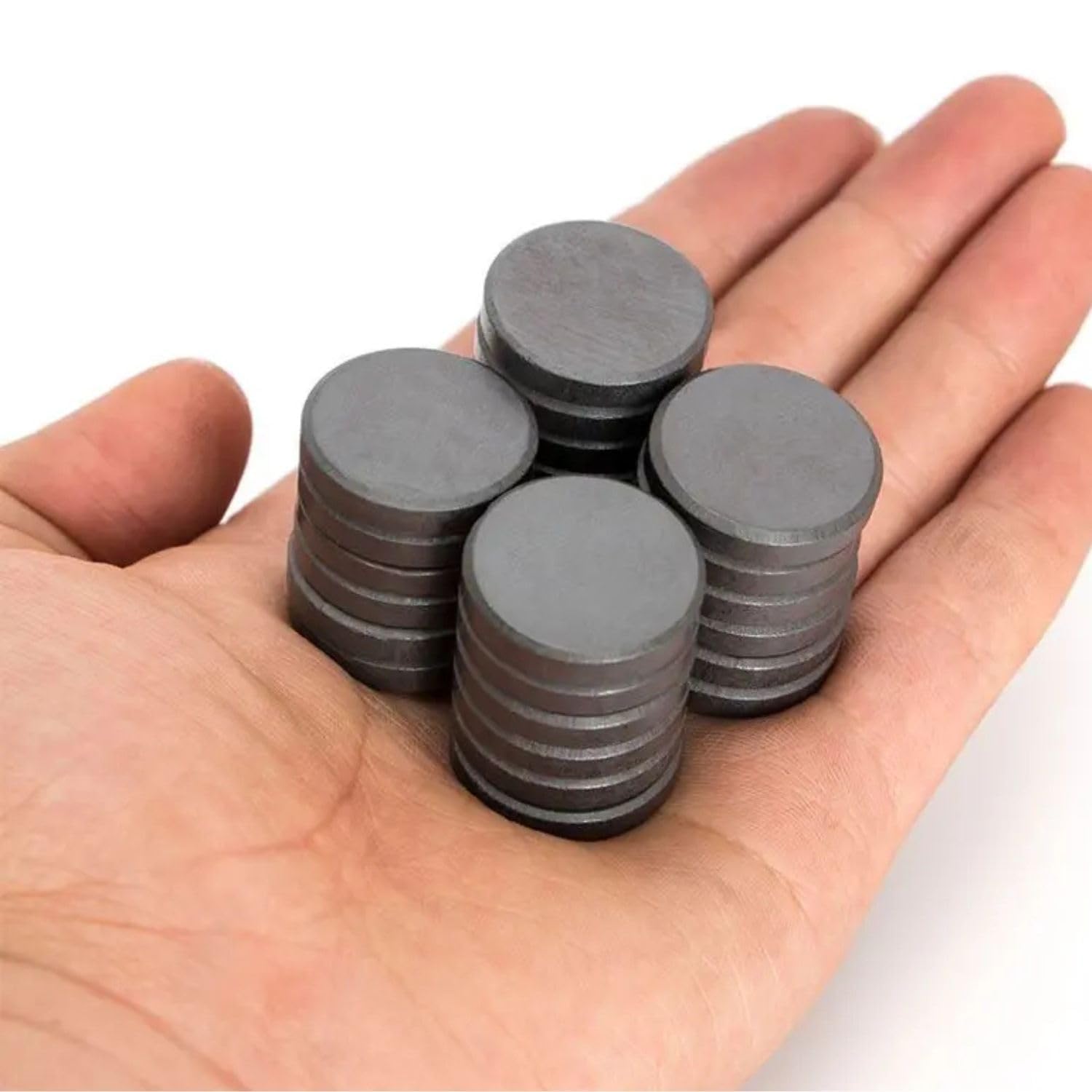 Magnetic Organizer Magnets Pack of 25, Black 20mm x 3mm Multipurpose Office Magnets for Whiteboard, Fridge, Locker, Filing Cabinet, Notice Board, Classroom, Home & Office-image-8