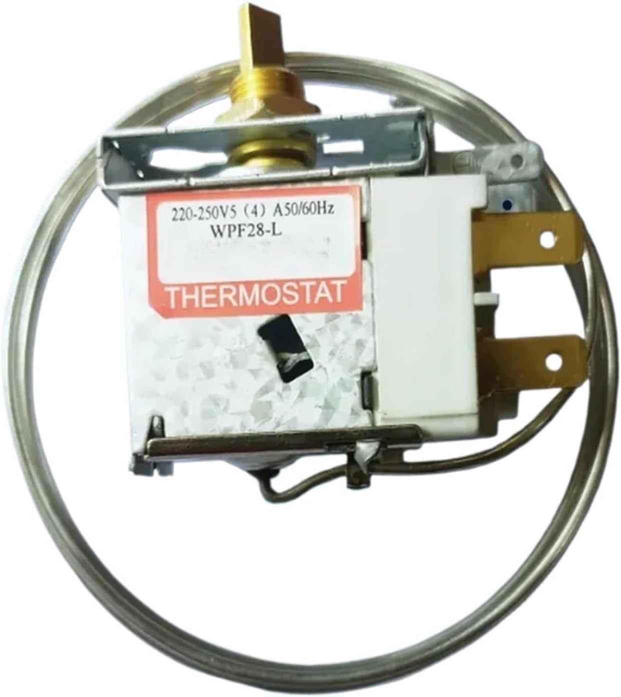 WPF28-L Two Pin Universal Refrigerator Thermostat，Compatible For Midea, Compatible For Arctic King, Compatible For Insignia, Compatible For Vissani，Refrigerator Parts