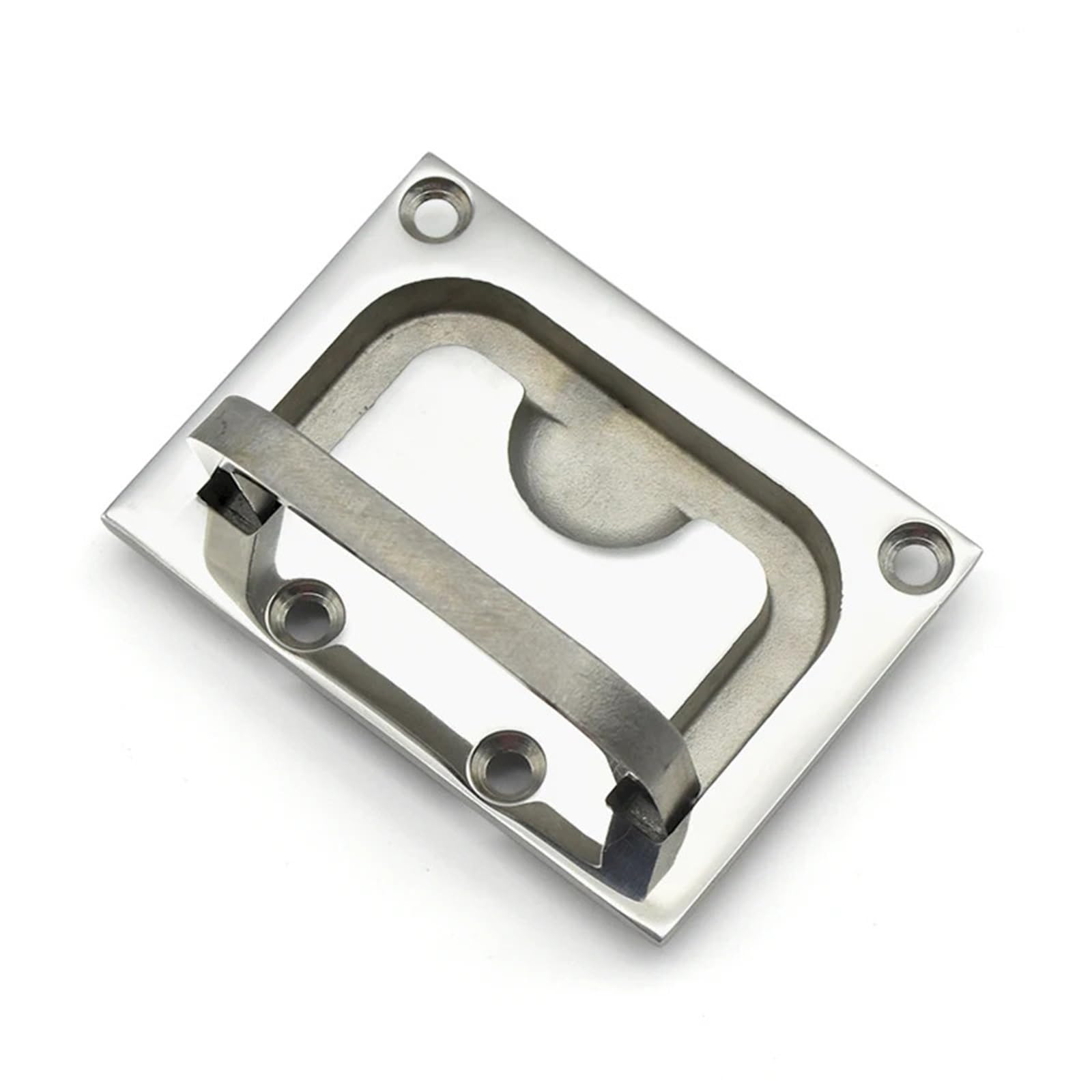 WPOIYHGBY XK601 Concealed Handle Stainless Steel Square Flush Pull Ring Handles 304 Hidden Recessed Furniture 1Pcs