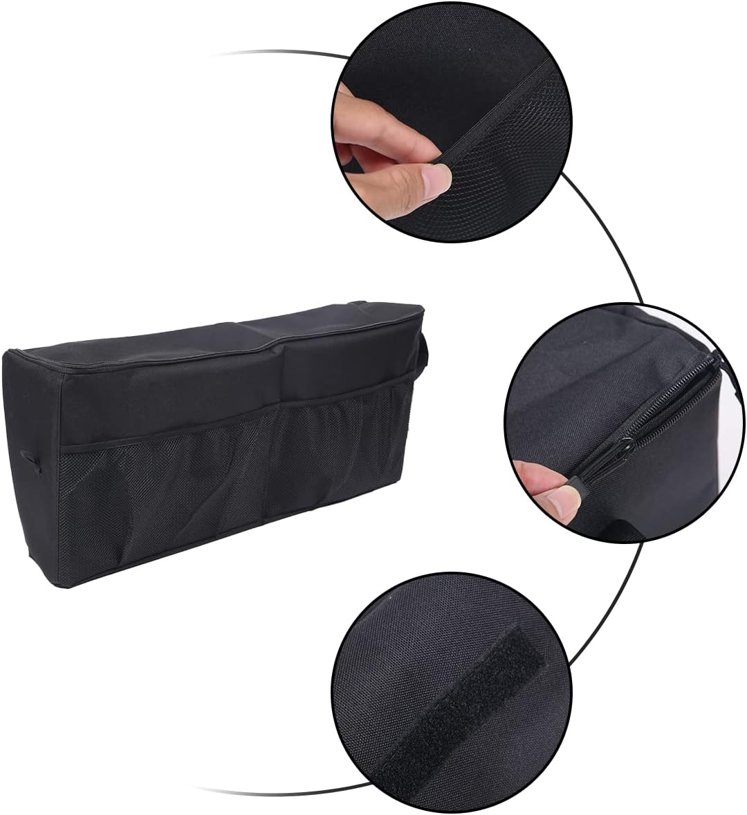 HAPPYHORSE For Mercedes-Benz G-Class W463 G63 G65 G55 G500 G550 G350d 2004-2018 car trunk storage bag (One on the left)