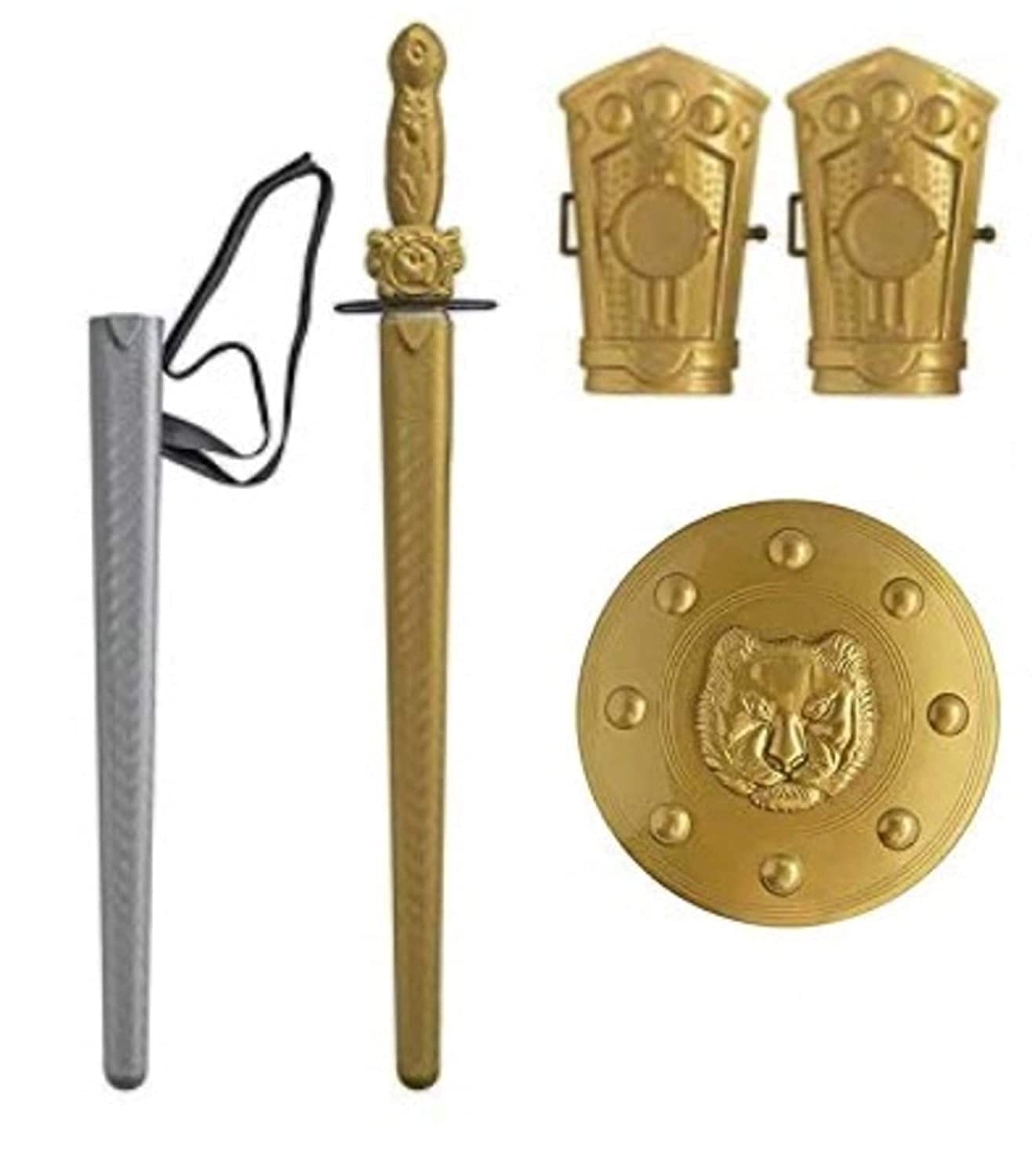 Toy World Mighty Sword Set With Guards For Kids (1 Sword - 55 Cm, 1 Sword Cover, Waist Belt,2 Arm Guards And 1 Guard), Multicolor (B09PZDJY4B) Amazon Price History, Amazon Price Tracker