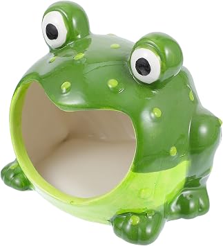 POPETPOP Creative Ceramic Hamster Cooling Hut Compact Nest for Pets for Comfort and Easy Cleaning Fun Hideaway for Hamsters Mice and Gerbils