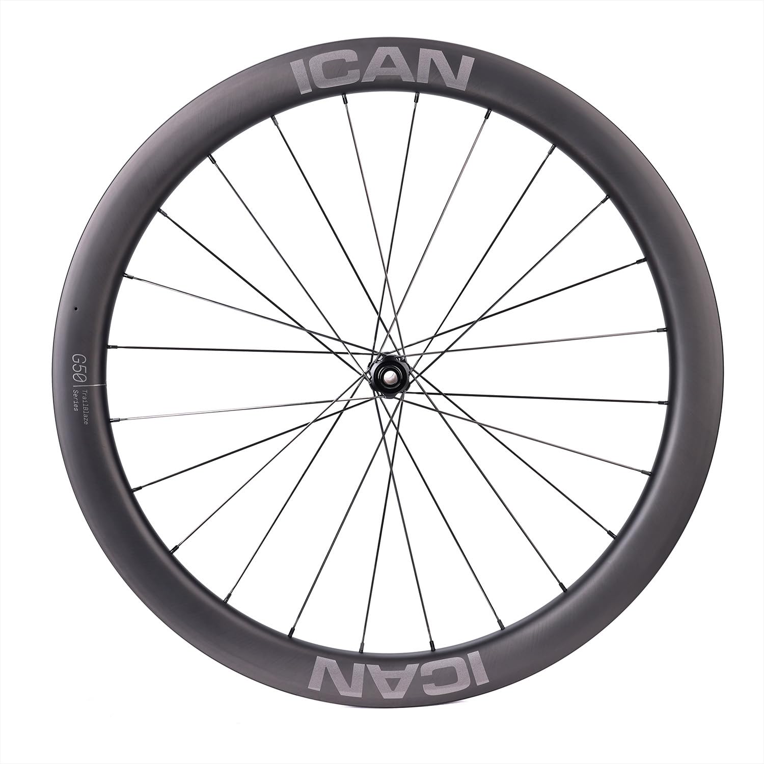 Ruote per bici gravel in carbonio ICAN G40/G50 da 1320 g/1375 g, cerchi con gancio 700C, larghezza interna 25 mm, mozzo a cricchetto 36T