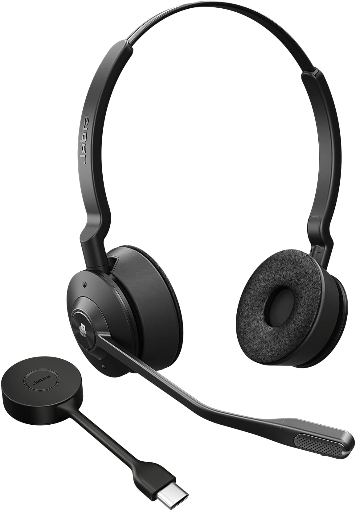 Engage 55 SE (Second Edition) Dual-Ear Wireless Headset w/Link 400 USB-C DECT Adapter – Noise-Cancelling Microphone, Extensive Range – MS Teams Certified, Works with All Other Platforms, Black