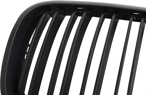 Miniatura 27 de Parrilla de riñón para parachoques delantero, color negro brillante, compatible con BMW X5 E70 X6 E71 2007-2014 doble listón doble línea Láminas