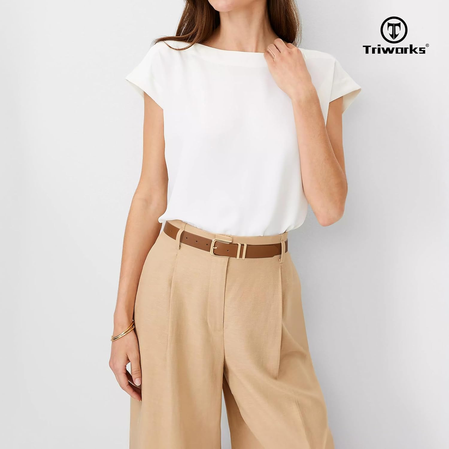 TRIWORKS 3 Pack Women Belts For Jeans Pants Dresses Ladies Leather Waist Belts - Image 4