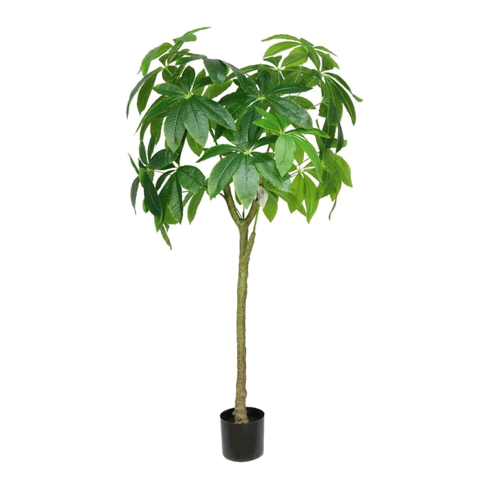 HCZKIUJY Lucky Tree 140cm/4.5ft Artificial Plants Pachira Aquatica Fake Tree Realistic Faux Plant Home Office Decorative Potted Tree