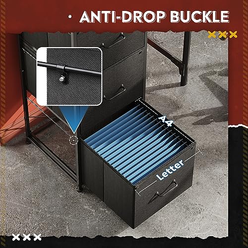 3 Drawer File Fabric Storage For Home