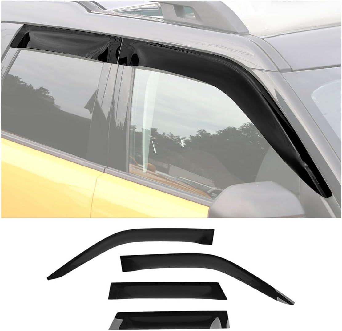 JWWY Window Deflector Rain Guard Rain Deflector Rain Shield for Ford Bronco Sport 4-Door 2025 2024 2023 2022 2021 4PCS