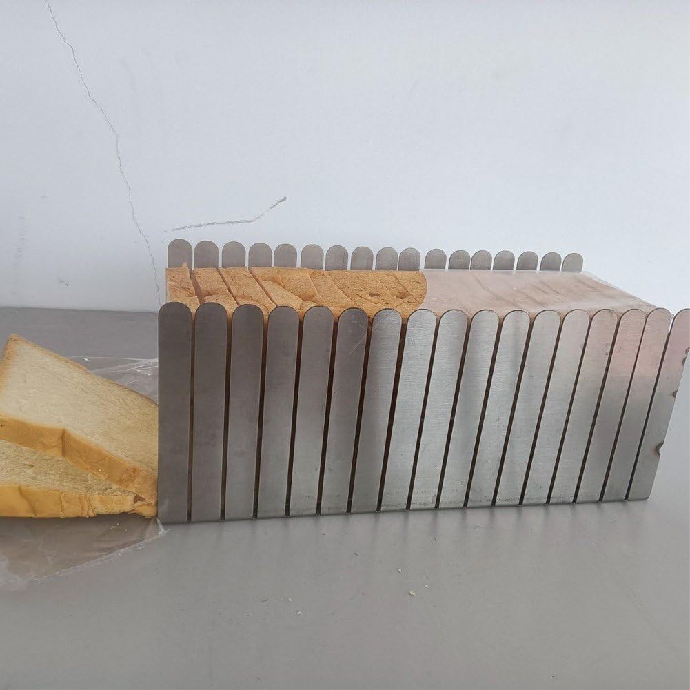 Rebanadora De Pan, Guía De Corte De Pan De Acero Inoxidable, Guía para Rebanar Pan, Cortadora De Pan, Cortadora De Pan para Pan Casero, Pan De Masa Madre Y Bagels