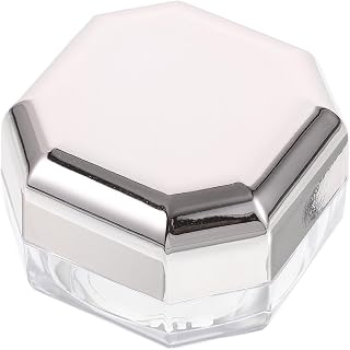 Travel Loose Powder Container Portable Plastic Powder Case with Builtin Puff for Carrying in Purse
