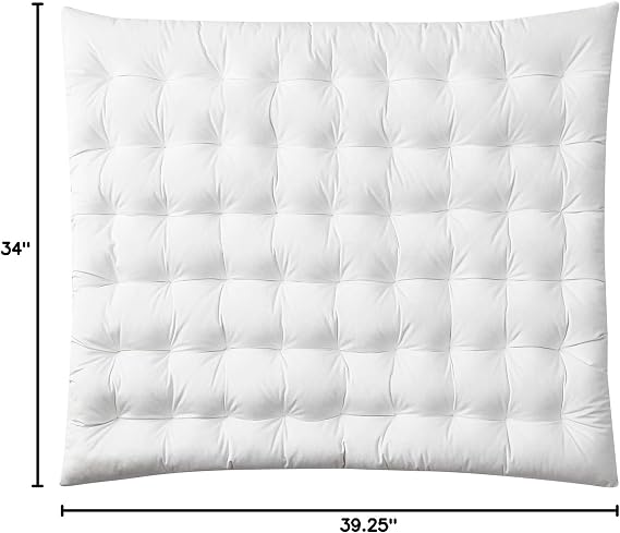 DormCo Rainha Cushion Tufted College Headboard - White Velvet