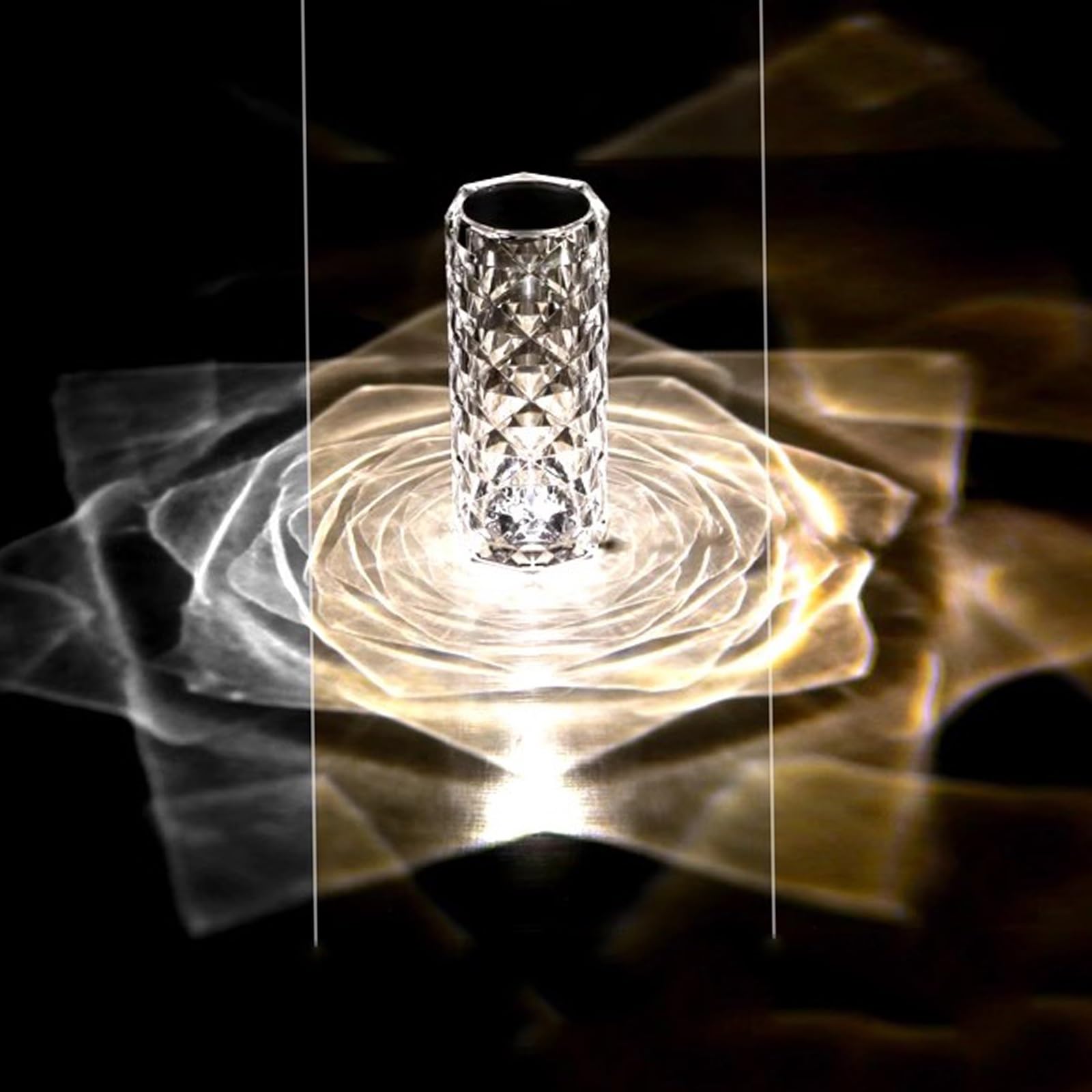 Lampki Nocne Lampa Stołowa Kryształowa Lampa Biurkowa Internet Czerwona Atmosfera Diamentowa Lampa Biurkowa Lekka Luksusowa Kreatywna Sypialnia Ins Girl Lampka Nocna Romantyczna Lampka Nocna do lampy