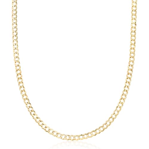 Ross-Simons Men's 3.6mm 14kt Yellow Gold Curb-Link Necklace