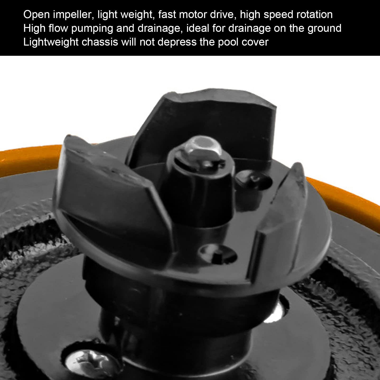 FLEXMAN 4200L / H Submersible Pump, 45W Pagoda Design Sump Pump with Detachable Air Mesh Cover, 4ft Lift For Bilge Water Discharge, Emergency Pumping On Board, Cleaning On Deck