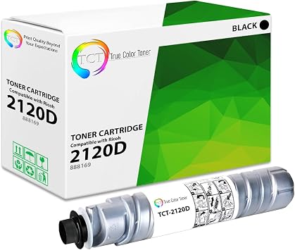 TCT 2120D Toner Cartridge - Compatible Replacement for Ricoh Type 2120D 888169 Black Toner Cartridge Replacement for Ricoh Aficio 1022 1027 1032 MP-2510 2550 Printers 11,000 Pages