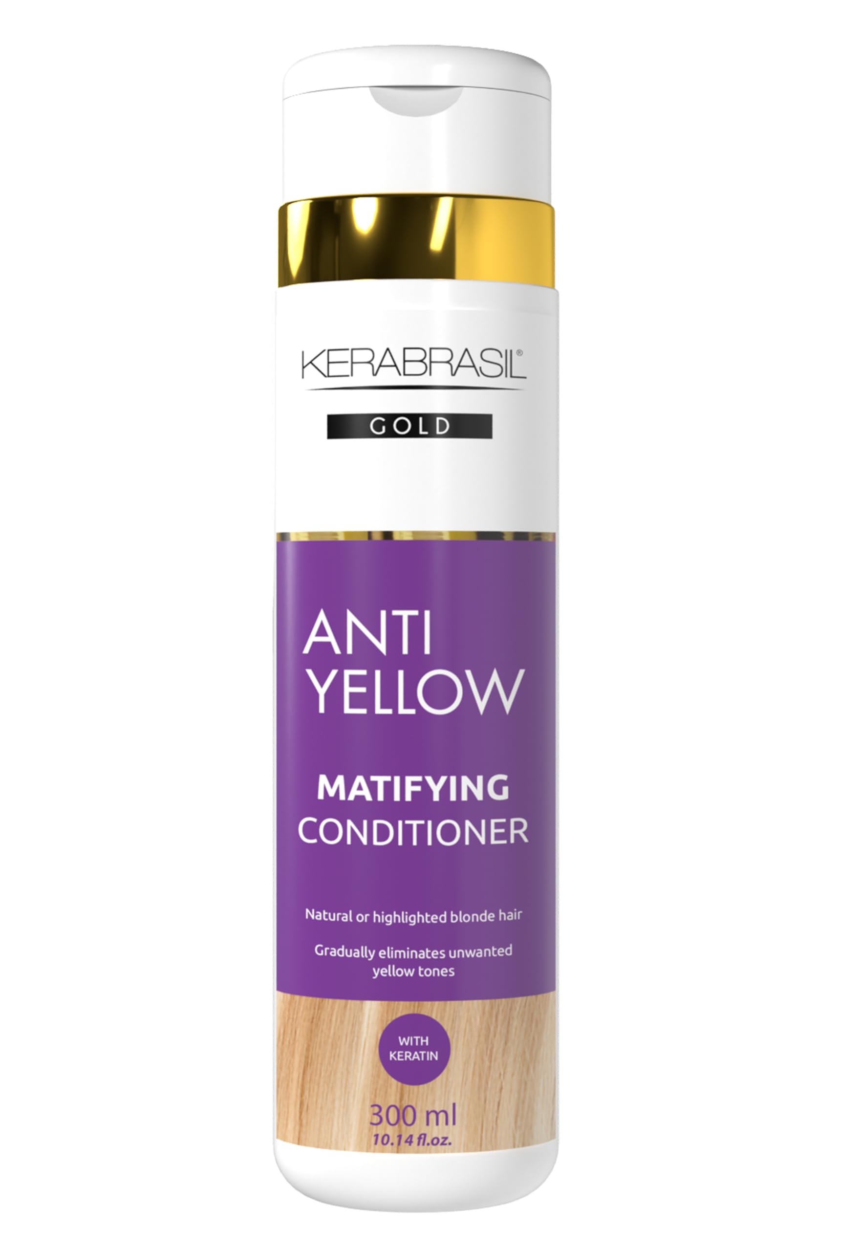 Antiyellow – Neutralizes Brassy Tones, Enhances Cool Blonde, Deep Hydration for Color-Treated & Natural Hair – Pearlized Finish for Radiant Look (Conditioner)