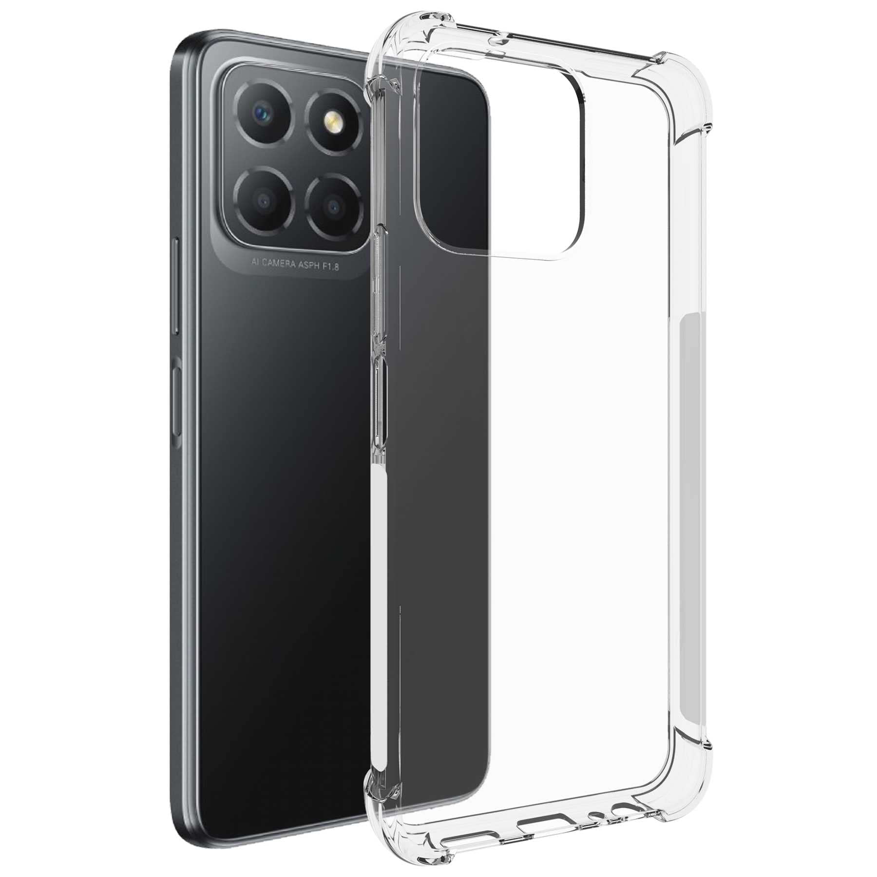 Custodia Soft Armor Per Honor X8 5G (VNE-N41) - Cover TPU Trasparente 1,5mm, Angoli Rinforzati, Protezione Fotocamera - 5