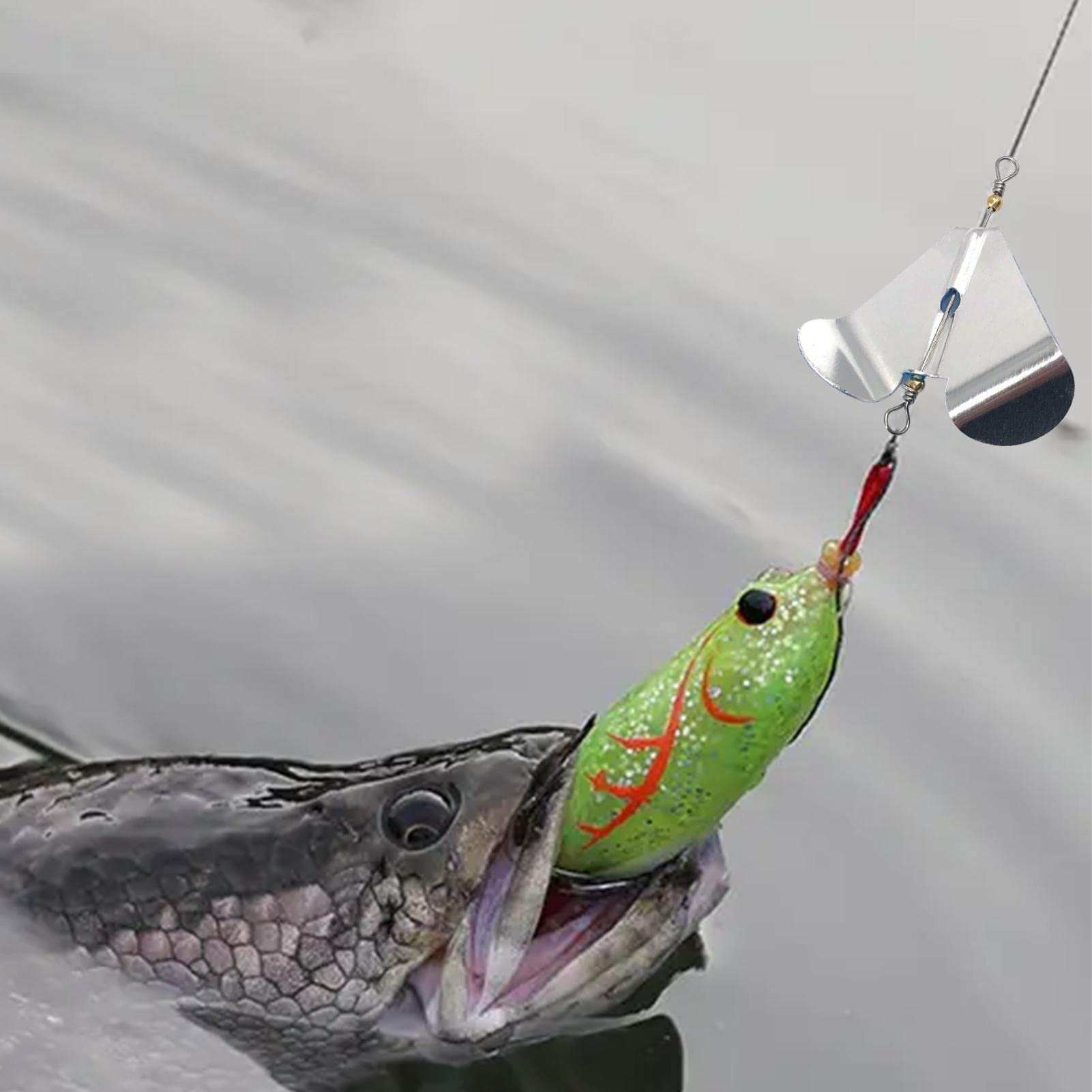 Linguette Esca Pesce 6 Pollici 10 Linguette Gonna In Silicone Argento Glitter T52 Per Esche Da Pesca - Spinnerbait Buzz Bait Stink Blasters - Foto 3