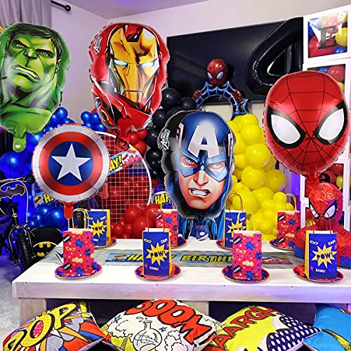 Duan Gan E016 5Pcs Aluminium Film Balloons For Superhero Avengers Party,For Superhero Birthday Party Supplies thumb #4
