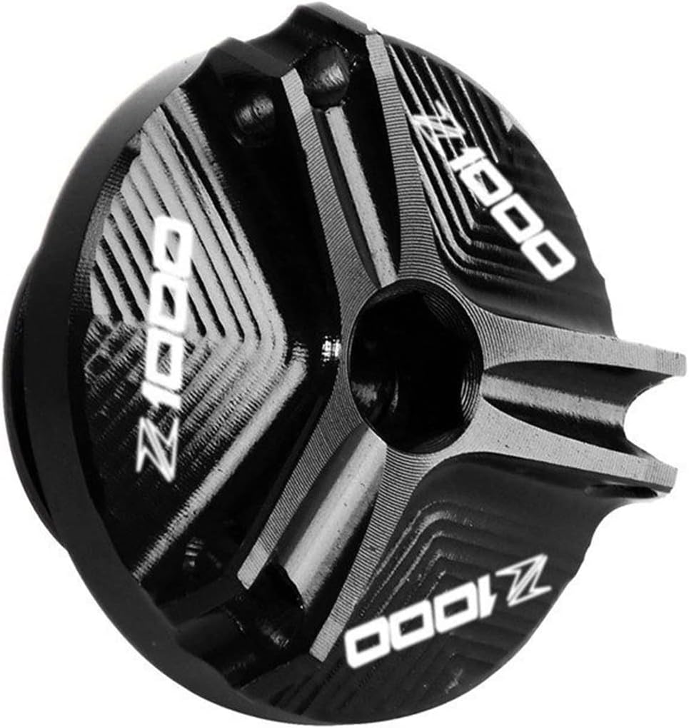 Aluminiowy silnik magnetyczny korek spustowy oleju pokrywa dla KAWASAKI Z1000 Z1000r 2010-2019 2018 Z900 2017-2022 Z1000sx (Color : Z1000 black)