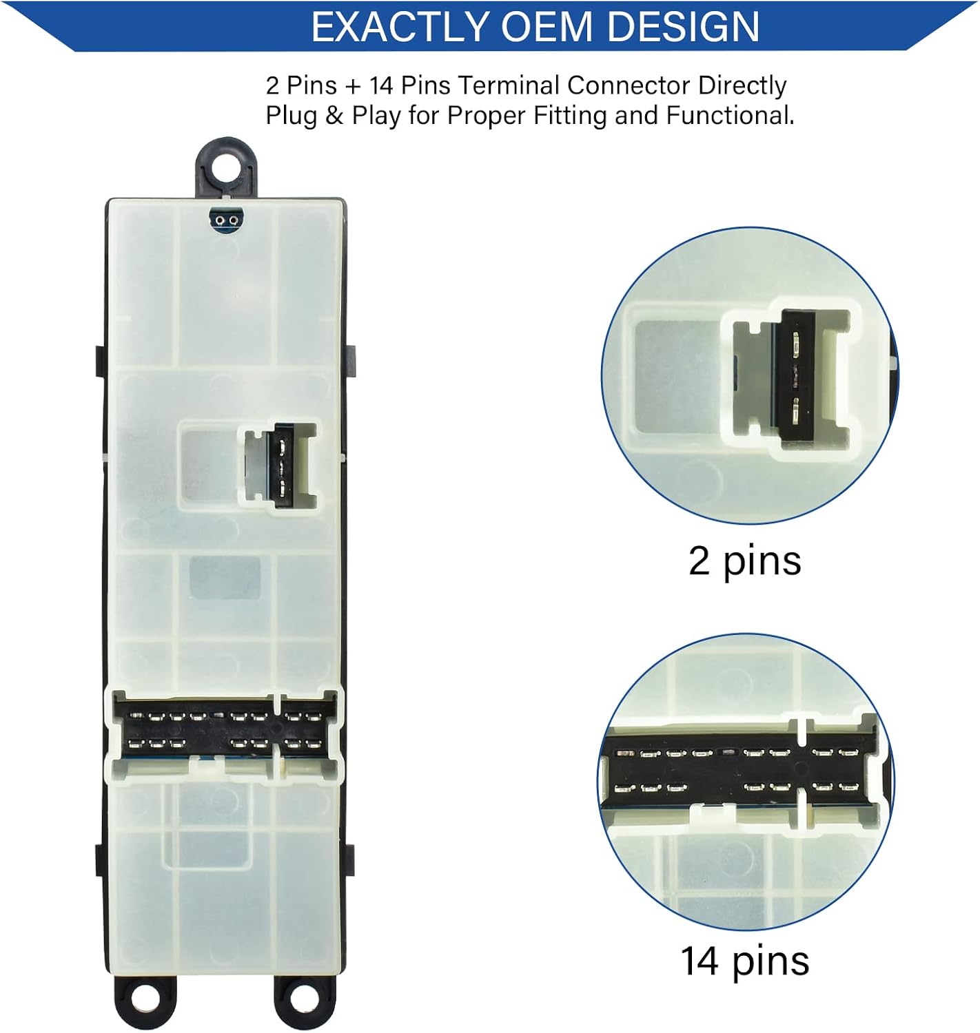 PUENGSI Driver Side Master Power Window Switch for | 2007-2012 Nissan Pathfinder | Replace OE 25401-ZL10A, 25401-ZL10B, 25401-ZL10C