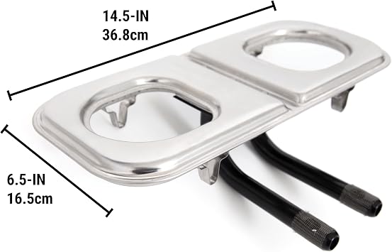 Broil King 18432 Stainless Steel Infinity Burner T401, Silver