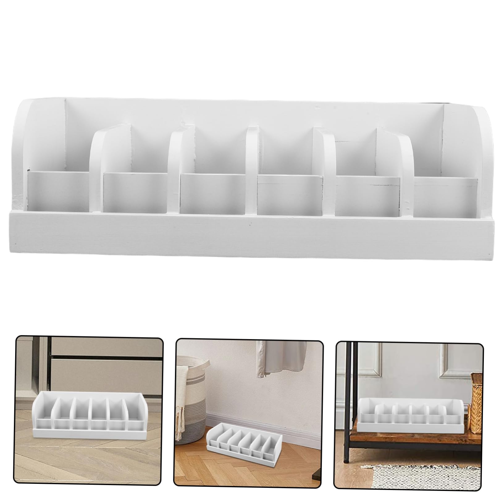 Gatuida Scatola Porta Oggetti in Legno Per Cinture Organizer Armadio Multi-scomparto Scatola Per Cravatte e Accessori Compatta Ed Elegante