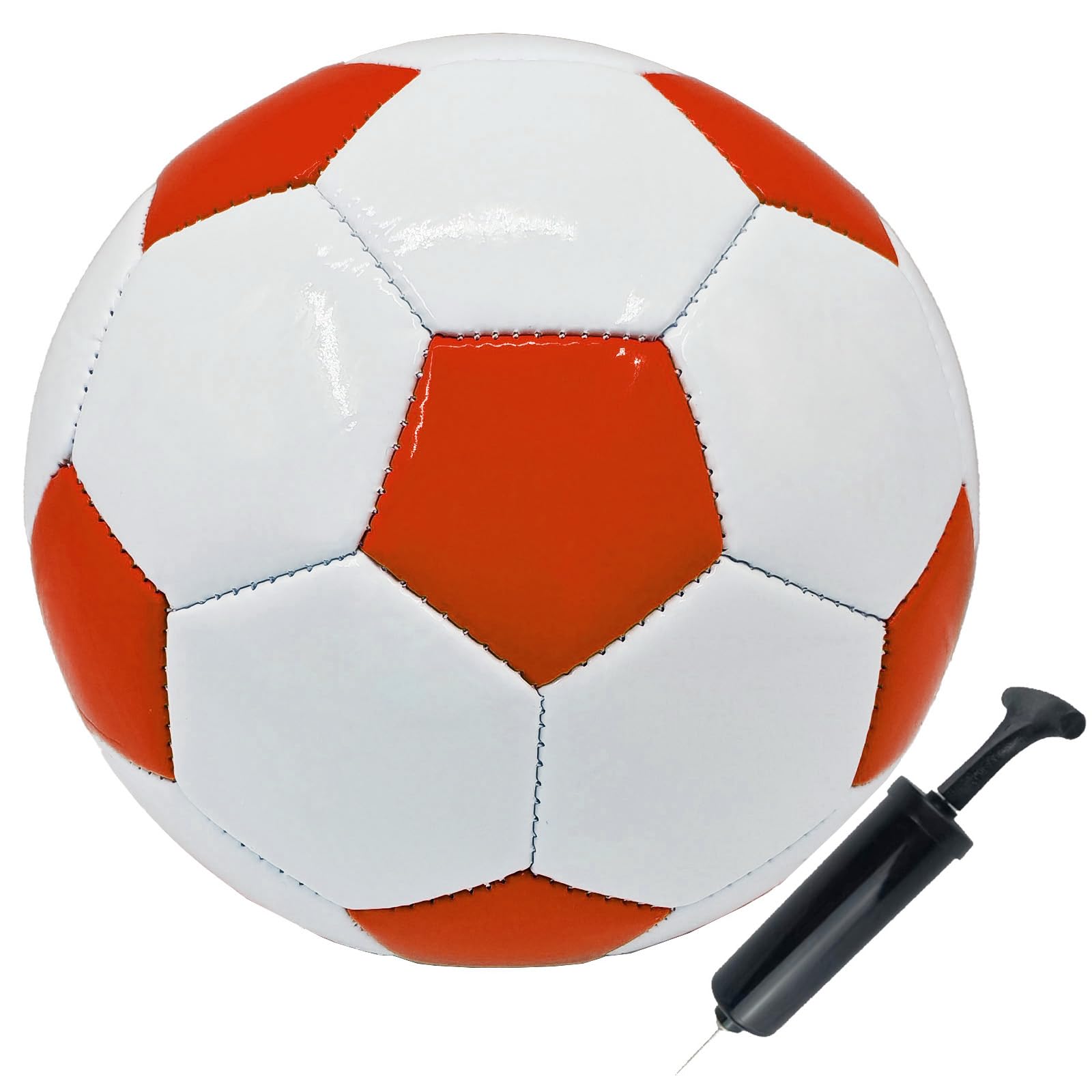 Soccer Ball Size 2 Small Pump with Needle Indoor and Outdoor Training Practice Couch School Gift for Toddlers Kids Boys Girls 3+ Years Old