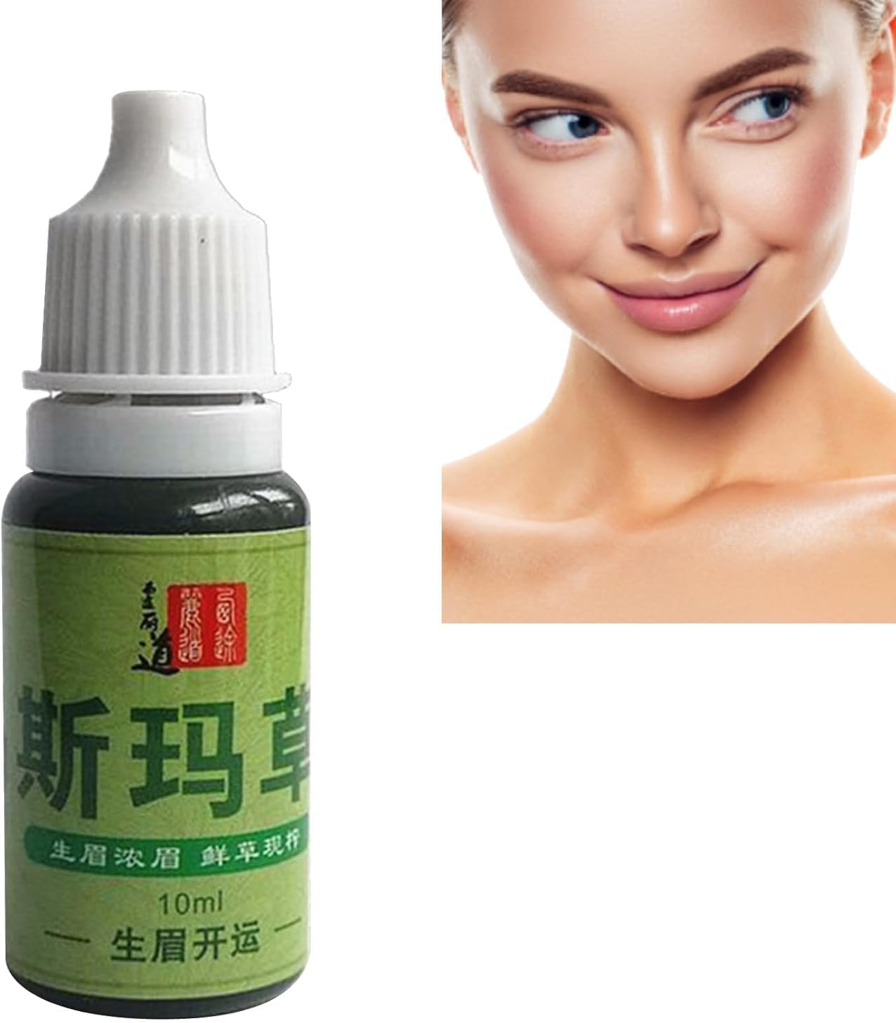 Pure Usma Grass Juice Hair Growth Liquid, Usma Grass Hair Care Cilia Growth Nourishing Liquid, Usma Grass Hair Care Liquid, Pure Usma Grass Juice Hair Liquid, For Eyebrow, Eyelashes, Hair Li