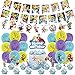 Hilloly 32Pcs Feste Compleanno Alice nel Paese delle Meraviglie, Palloncini in Lamina Foil Palloncino Alice Palloncini Decorazione per Feste Compleanno Cartoon Forniture, Decorare Le tue Feste