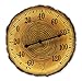 Springfield 91719 12" Tree Trunk Cross Section Polystone Thermometer