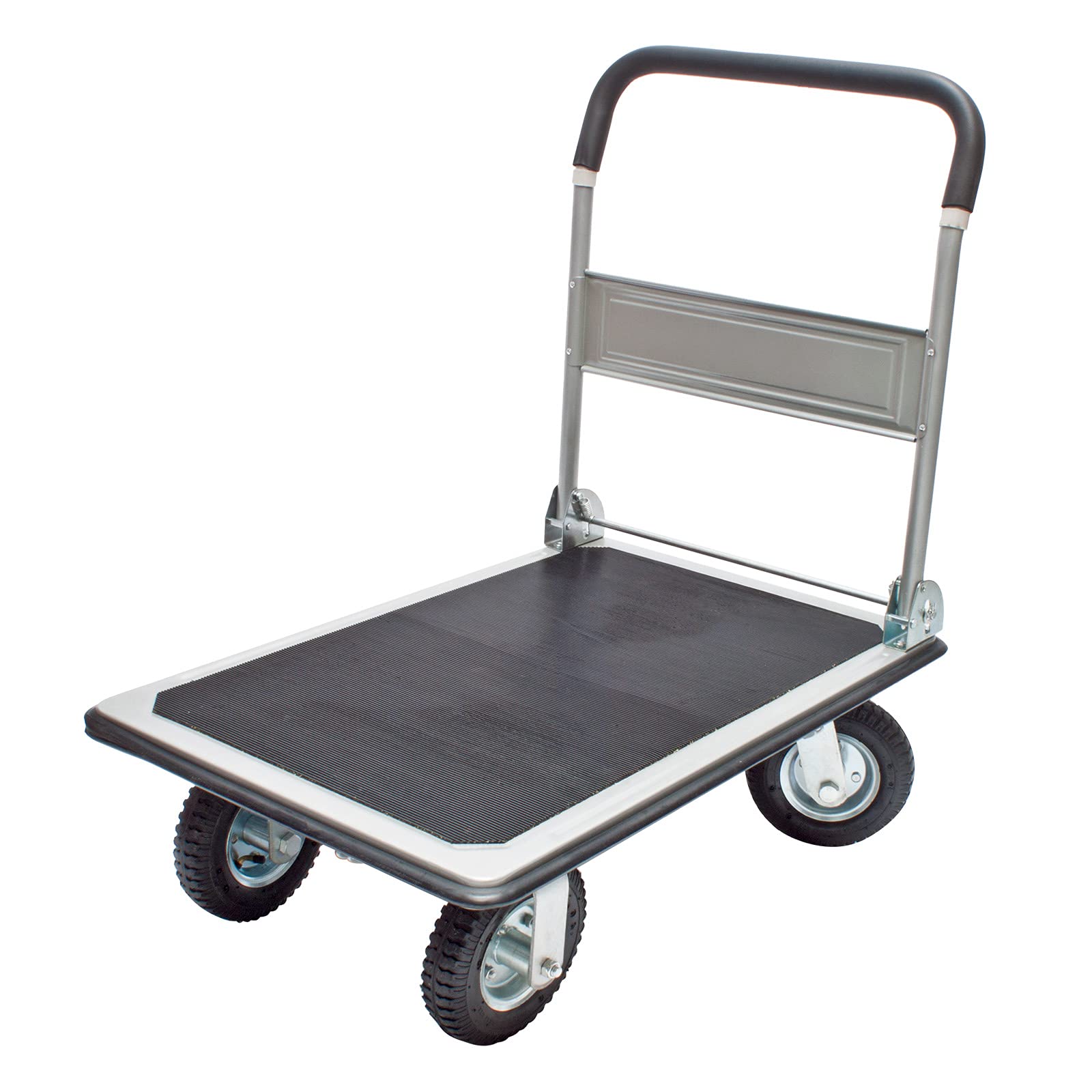Dema Plattformwagen Transportwagen – Luftbereifung, belastbar bis 300 kg