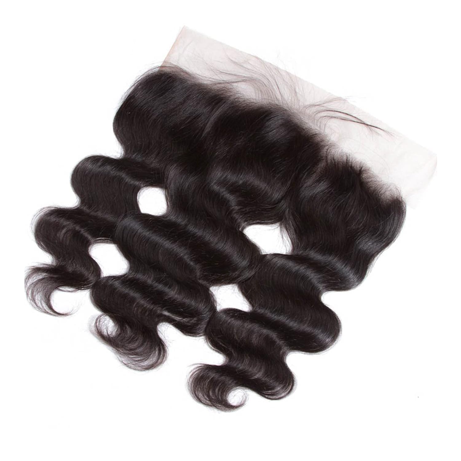 14 Inch 13x4 Lace Frontal Body Wave Ear to Ear HD Transparent Frontal Closure With Baby Hair Free Part Virgin Human Hair Natural Hairline 150% Density 1b